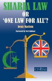 book Sharia Law or 'One Law for All'?