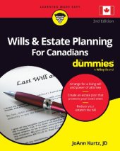 book Wills & Estate Planning For Canadians For Dummies