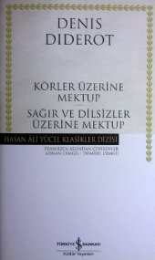 book Körler Üzerine Mektup - Sağır ve Dilsizler Üzerine Mektup