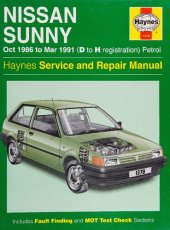 book Haynes Nissan Sunny 1986-91 Service and Repair Manual