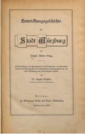 book Entwicklungsgeschichte der Stadt Würzburg