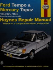 book Haynes Ford Tempo & Mercury Topaz Automotive Repair Manual