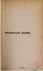 book Württembergische Jahrbücher für Statistik und Landeskunde