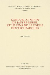 book L'amour lointain de Jaufré Rudel et le sens de la poésie des troubadours