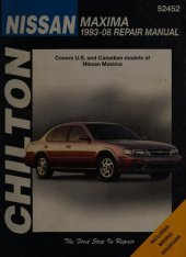 book Chilton's Nissan Maxima Automotive Repair Manual 1993-08