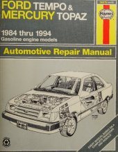 book Haynes Ford Tempo & Mercury Topaz Automotive Repair Manual 1984 thru 1994