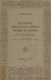 book Manuale storico della lingua latina. Le lingue dell’Italia antica oltre il latino