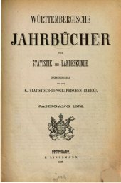 book Württembergische Jahrbücher für Statistik und Landeskunde