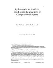 book Python code for Artificial Intelligence: Foundations of Computational Agents