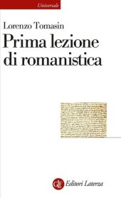 book Prima lezione di romanistica