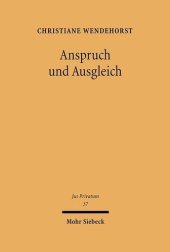 book Anspruch und Ausgleich: Theorie einer Vorteils- und Nachteilsausgleichung im Schuldrecht