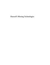 book Husserl's missing technologies