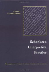 book Schenker's interpretive practice