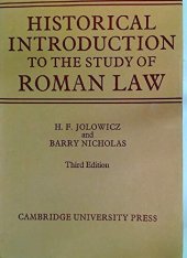 book Historical introduction to the study of Roman law