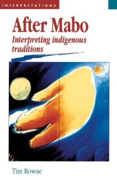 book After Mabo: Interpreting Indigenous Traditions (Interpretations series)