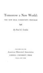 book Tomorrow a New World: The New Deal Community Program