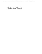 book The Burden of Support: Young Latinos in an Aging Society