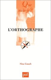 book L'orthographe, 9e edition