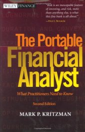 book The Portable Financial Analyst: What Practitioners Need to Know, 2nd Edition