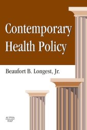 book Contemporary Health Policy: A Book of Readings