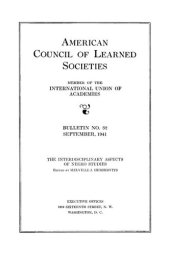 book Interdisciplinary aspects of Negro studies: proceedings of a Conference on Negro studies, held at Howard University, Washington, D.C., Mar. 29-30, 1940