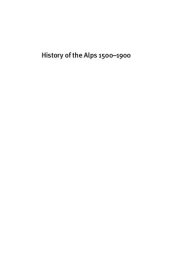 book History of the Alps, 1500-1900: Environment, Development, and Society