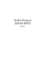 book The Basic Writings of Josiah Royce, Volume II: Logic, Loyalty, and Community