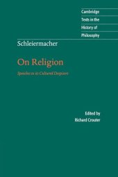 book On religion: speeches to its cultured despisers