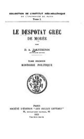 book Le despotat grec de Morée, Vol. 1