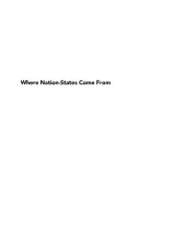 book Where nation-states come from: institutional change in the age of nationalism