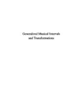 book Generalized musical intervals and transformations