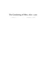 book The Gendering of Men, 1600-1750: Volume 2, Queer Articulations