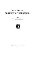 book New Spain's century of depression