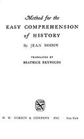 book Method for the easy comprehension of history