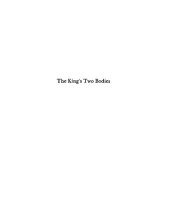 book The king's two bodies: a study in mediaeval political theology