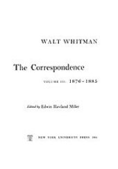 book The correspondence, Vol. 3