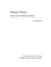 book Feeling in Theory: Emotion After the "Death of the Subject"