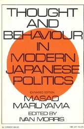 book Thought and behavior in modern Japanese politics