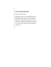 book The accidental republic: crippled workingmen, destitute widows, and the remaking of American law