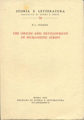 book The origin and development of humanistic script