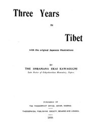 book Three years in Tibet: with the original Japanese illustrations