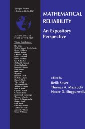 book Mathematical Reliability: An Expository Perspective