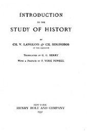 book Introduction to the study of history