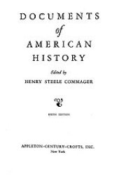 book Documents of American history