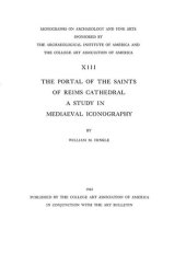 book The portal of the saints of Reims Cathedral: a study in mediaeval iconography