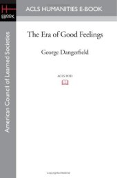 book The era of good feelings