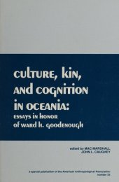 book Culture, Kin, and Cognition in Oceania: Essays in Honor of Ward H. Goodenough