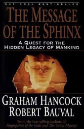 book The message of the Sphinx: a quest for the hidden legacy of mankind