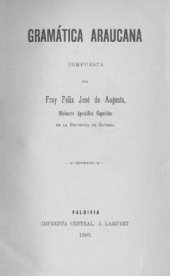 book Gramática araucana [= mapuche/ mapudungún]