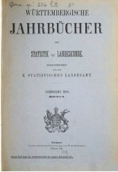 book Württembergische Jahrbücher für Statistik und Landeskunde